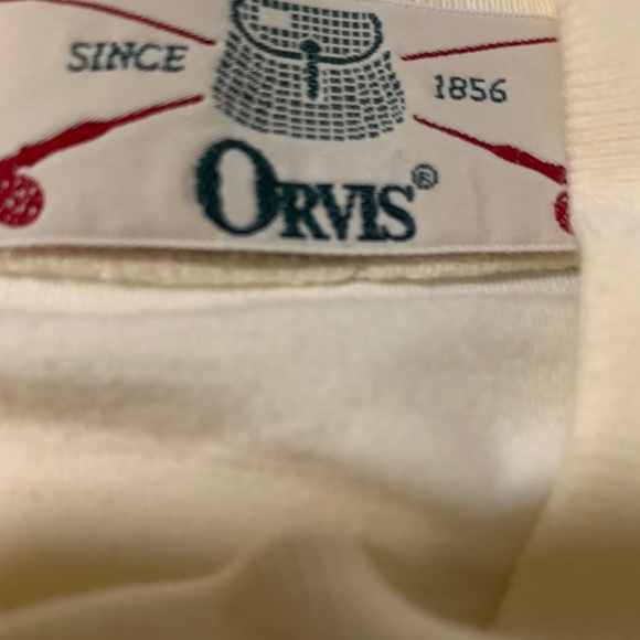 ORVIS Women’s Long Sleeve Button Down Cream Shirt Sz Small - Picture 3 of 7